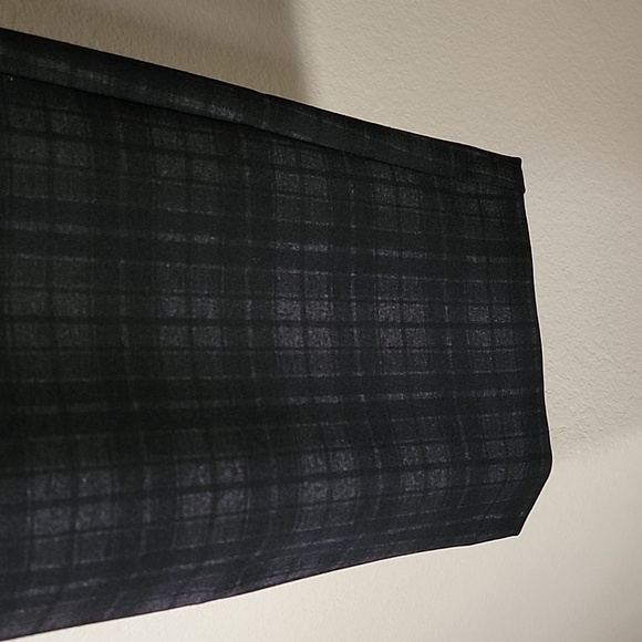 Dalia Mid Rise Narrow Leg Tummy Panel Built-In Pull-On Pants Black Plaid sz XL - Picture 3 of 16